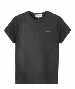 MAISON LABICHE Tee-shirt Popincourt Amour Coton Biologique Gris