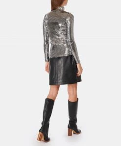 GAÏA GAÏA Top Col Montant XXYX Argenté 13 GAÏA GAÏA Top Col Montant XXYX Argenté -Boutique MAJESTIC FILATURES unnamed file 3258