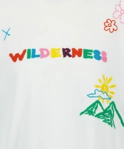 Alternative view of MIRA MIKATI Tee-shirt Puglia Brodé Coton Blanc
