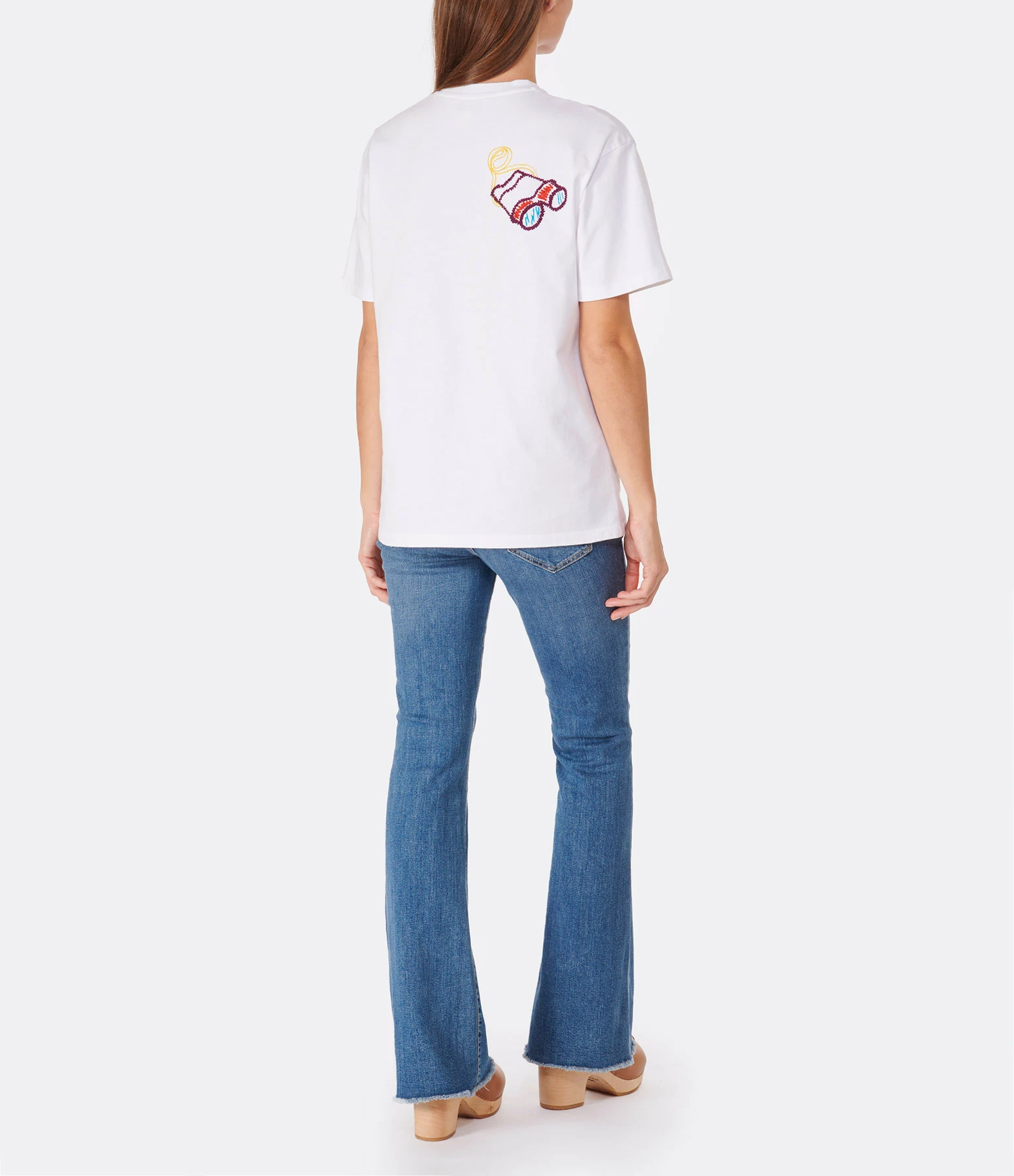 MIRA MIKATI Tee-shirt Puglia Brodé Coton Blanc 6 MIRA MIKATI Tee-shirt Puglia Brodé Coton Blanc – Image 4