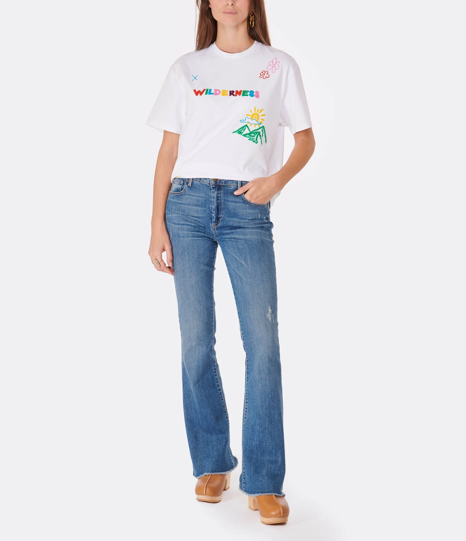 MIRA MIKATI Tee-shirt Puglia Brodé Coton Blanc 7 MIRA MIKATI Tee-shirt Puglia Brodé Coton Blanc – Image 5