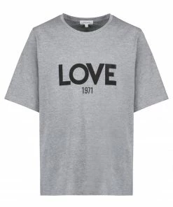 JEANNE VOULAND Tee-shirt Ben Love 1971 Coton Gris