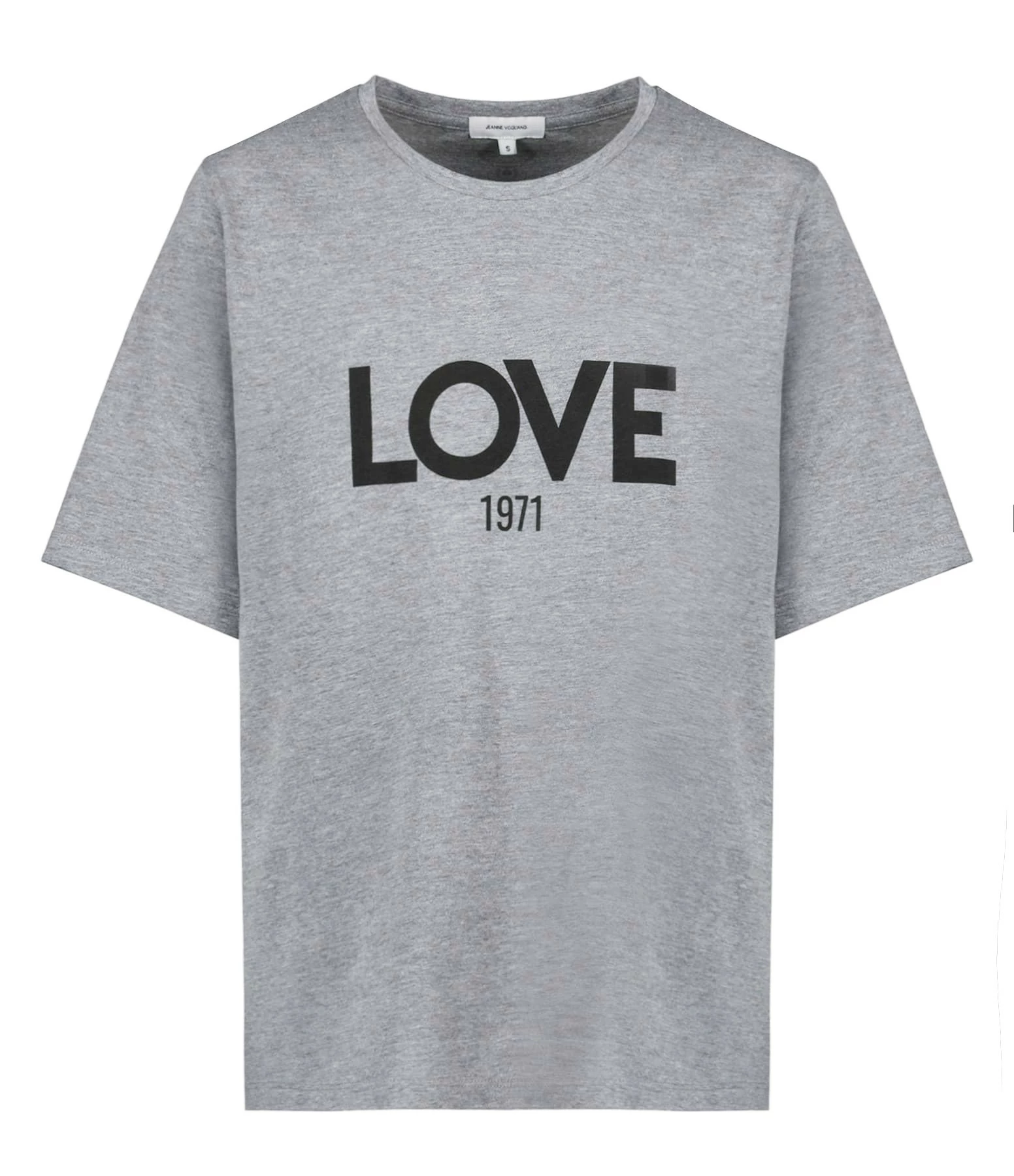 JEANNE VOULAND Tee-shirt Ben Love 1971 Coton Gris 3 JEANNE VOULAND Tee-shirt Ben Love 1971 Coton Gris