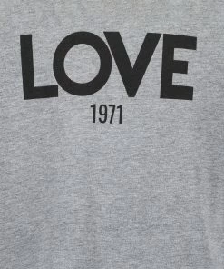 Alternative view of JEANNE VOULAND Tee-shirt Ben Love 1971 Coton Gris