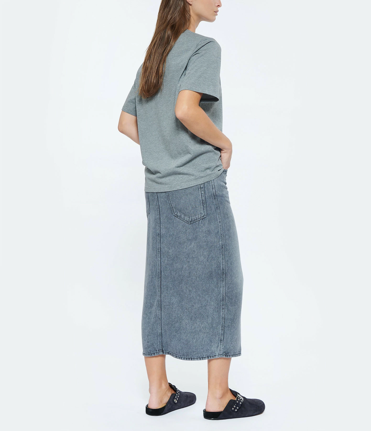 JEANNE VOULAND Tee-shirt Ben Love 1971 Coton Gris 7 JEANNE VOULAND Tee-shirt Ben Love 1971 Coton Gris – Image 5