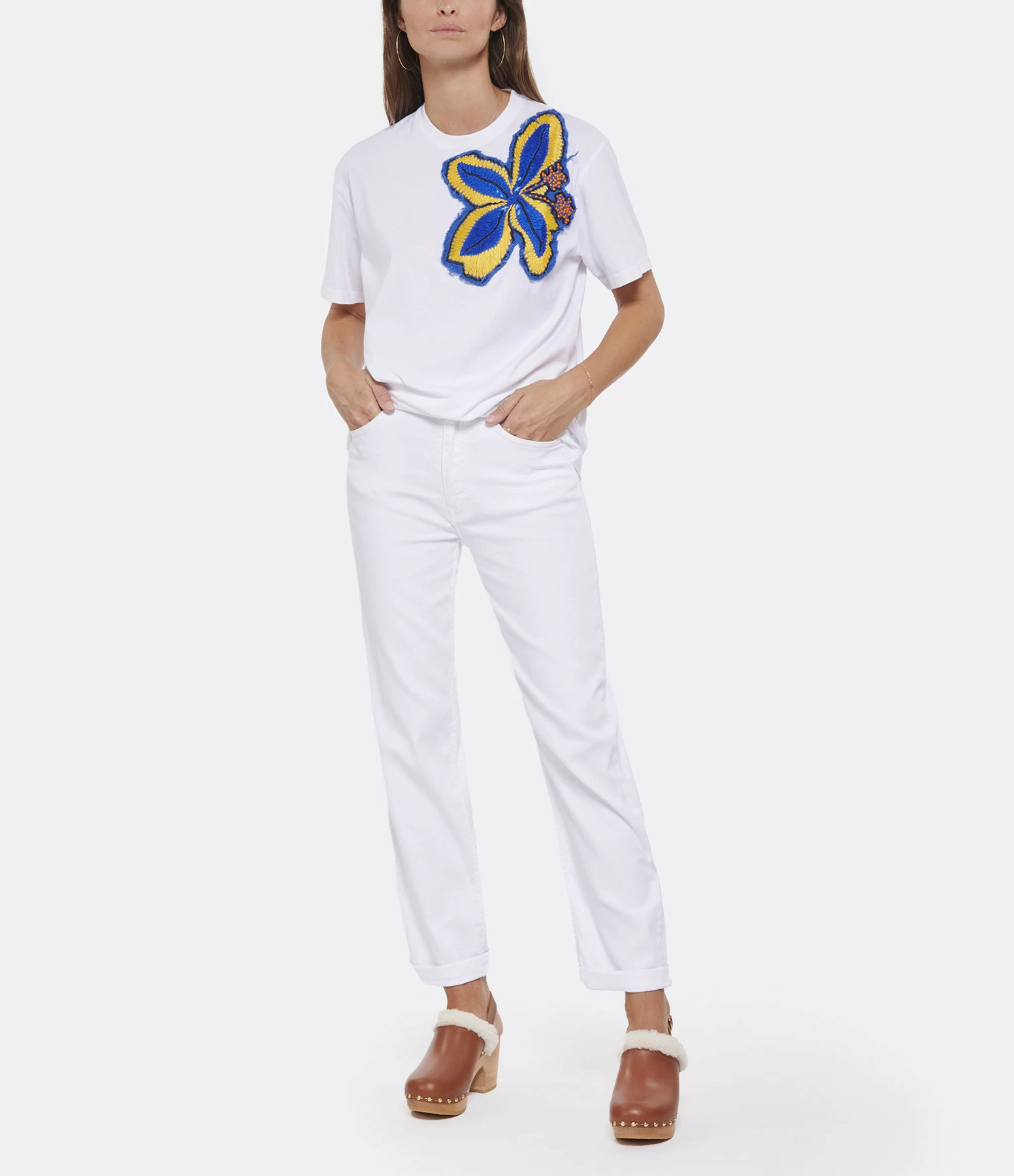 MIRA MIKATI Tee-shirt Coton Blanc 6 MIRA MIKATI Tee-shirt Coton Blanc – Image 4