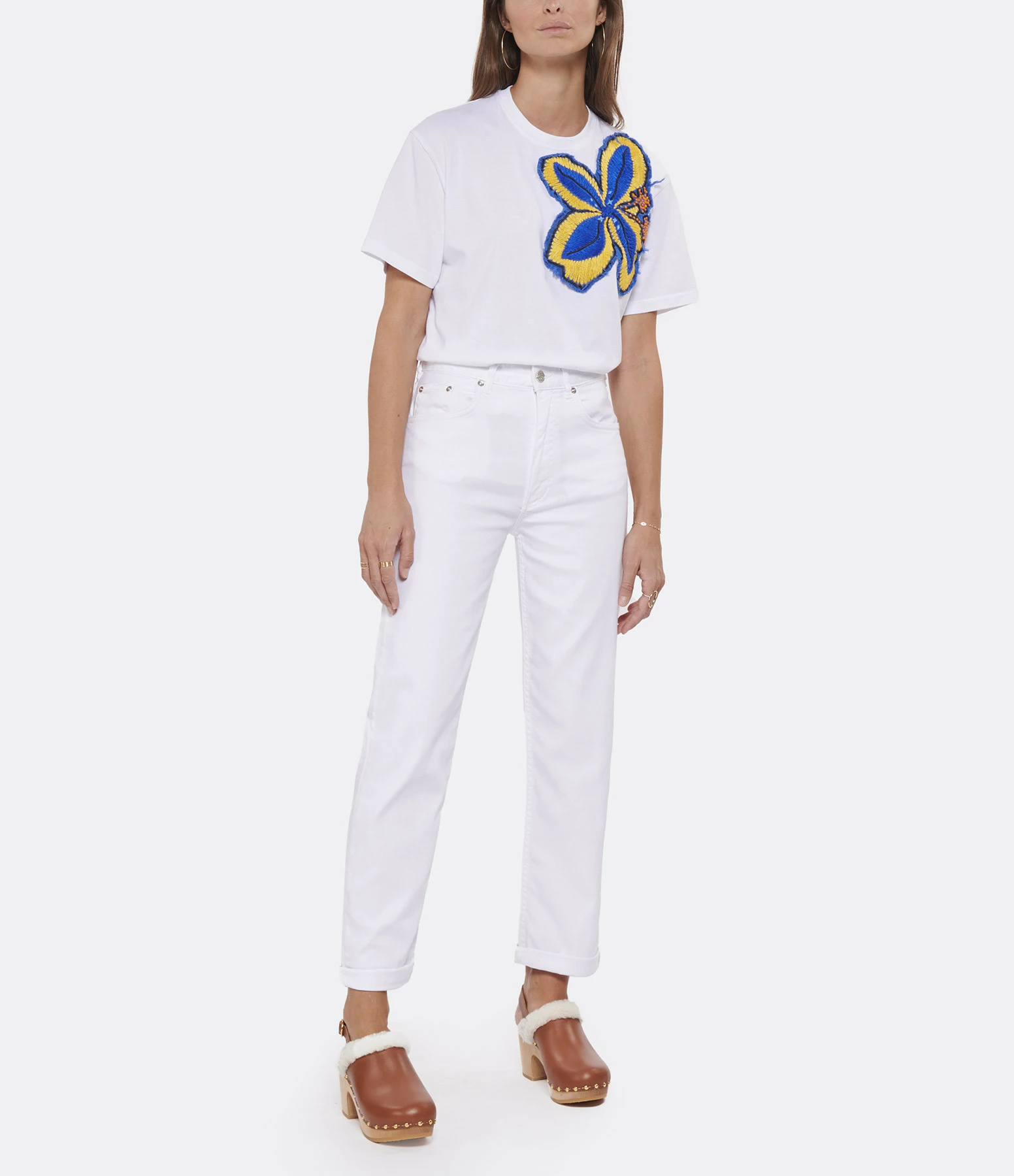 MIRA MIKATI Tee-shirt Coton Blanc 7 MIRA MIKATI Tee-shirt Coton Blanc – Image 5