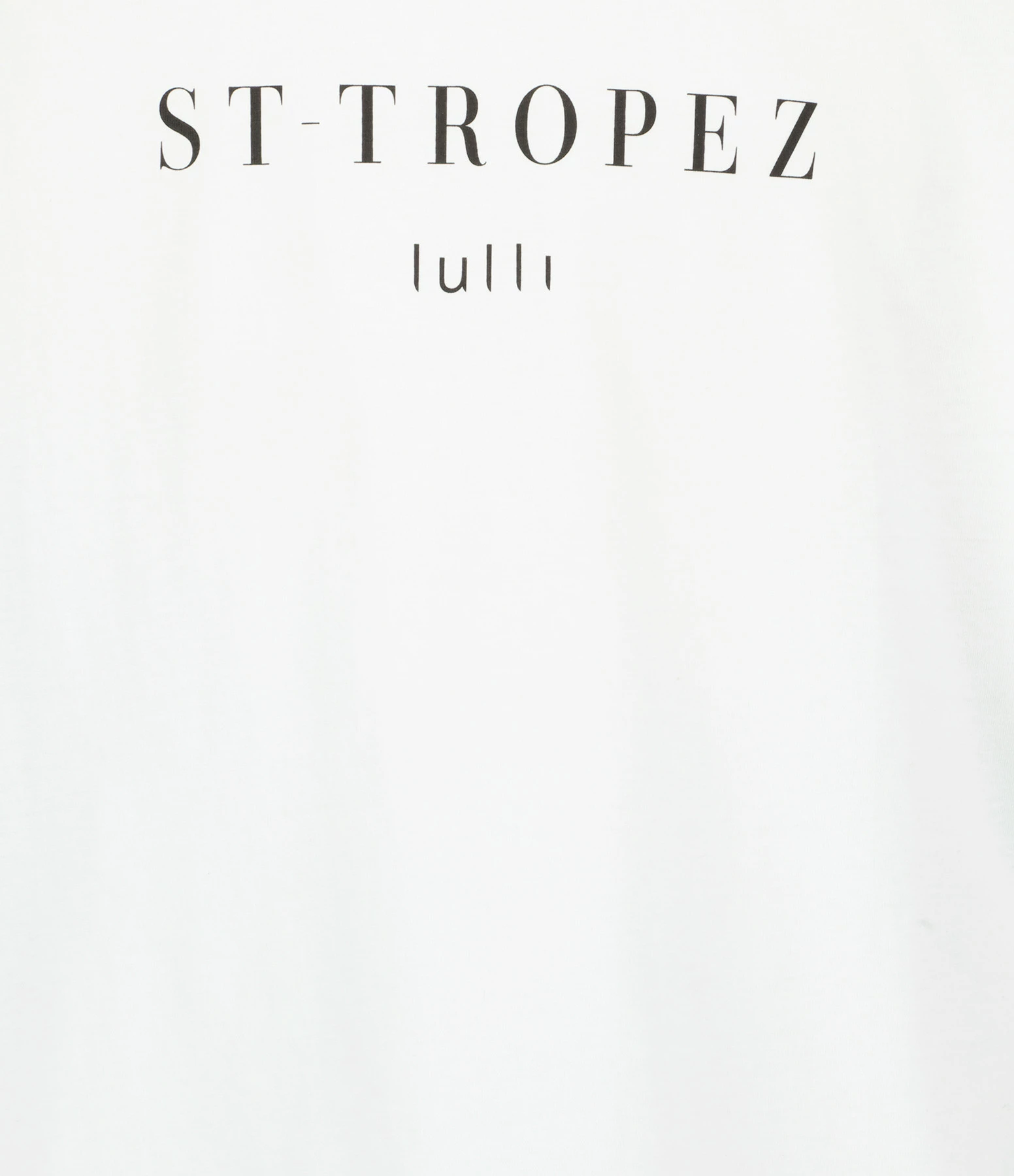 Tee-shirt Lulli St-Tropez Col Rond Coton Bio Blanc, Collaboration Jeanne Vouland X Lulli 4 Tee-shirt Lulli St-Tropez Col Rond Coton Bio Blanc, Collaboration Jeanne Vouland X Lulli – Image 2