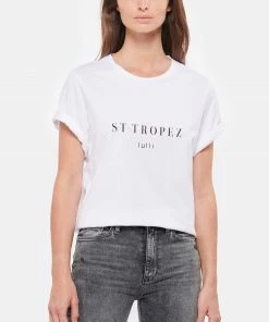 Tee-shirt Lulli St-Tropez Col Rond Coton Bio Blanc, Collaboration Jeanne Vouland X Lulli 9 Tee-shirt Lulli St-Tropez Col Rond Coton Bio Blanc, Collaboration Jeanne Vouland X Lulli -Boutique MAJESTIC FILATURES unnamed file 3312
