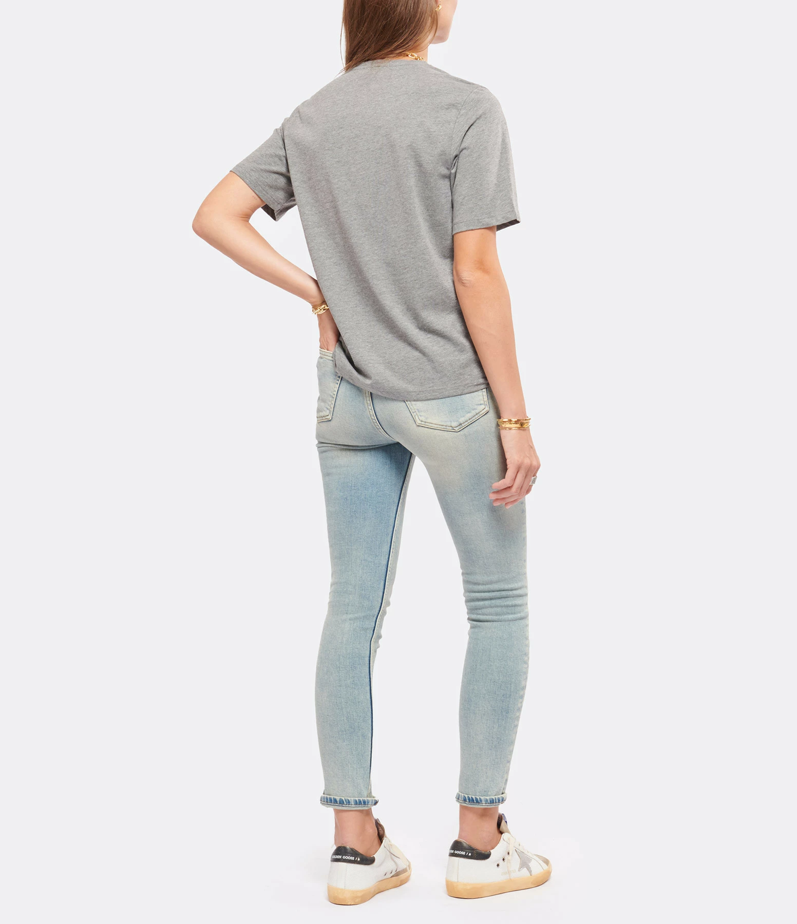 Tee-shirt Lulli St-Tropez Col Rond Coton Gris, Collaboration Jeanne Vouland X Lulli 6 Tee-shirt Lulli St-Tropez Col Rond Coton Gris, Collaboration Jeanne Vouland X Lulli – Image 4