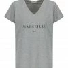 Tee-shirt Lulli Marseille Col V Coton Gris, Collaboration Jeanne Vouland X Lulli -Boutique MAJESTIC FILATURES unnamed file 3323