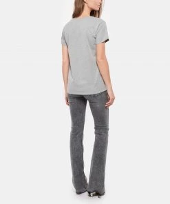 Tee-shirt Lulli Marseille Col V Coton Gris, Collaboration Jeanne Vouland X Lulli -Boutique MAJESTIC FILATURES unnamed file 3327