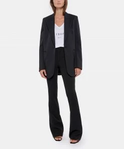 Tee-shirt Lulli St-Tropez Col V Coton Bio Blanc, Collaboration Jeanne Vouland X Lulli -Boutique MAJESTIC FILATURES unnamed file 3333