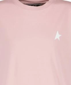 GOLDEN GOOSE Tee-shirt Étoile Coton Rose Blanc -Boutique MAJESTIC FILATURES unnamed file 3351