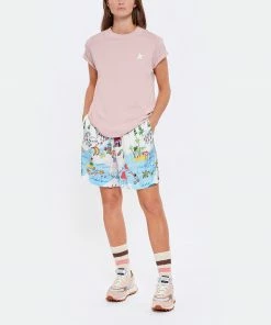 GOLDEN GOOSE Tee-shirt Étoile Coton Rose Blanc -Boutique MAJESTIC FILATURES unnamed file 3353