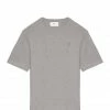 AMI PARIS Tee-shirt Unisexe Ami De Cœur Coton Biologique Gris Chiné -Boutique MAJESTIC FILATURES unnamed file 3355