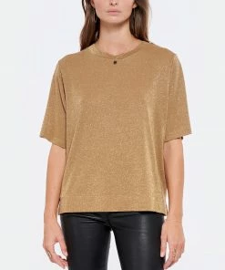 MOMONI Tee-shirt Iora Ocre -Boutique MAJESTIC FILATURES unnamed file 3368