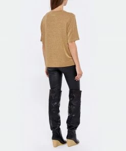 MOMONI Tee-shirt Iora Ocre -Boutique MAJESTIC FILATURES unnamed file 3370