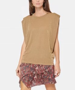 MOMONI Top Enna Ocre -Boutique MAJESTIC FILATURES unnamed file 3376