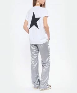GOLDEN GOOSE Tee-shirt Big Star Coton Blanc Noir -Boutique MAJESTIC FILATURES unnamed file 3382