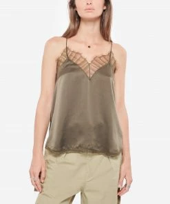 IRO Top Berwyn Soie Kaki -Boutique MAJESTIC FILATURES unnamed file 3405