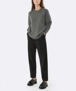 MAJESTIC FILATURES Pull Col Rond Laine Cachemire Gris Chiné -Boutique MAJESTIC FILATURES unnamed file 341