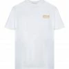 GOLDEN GOOSE Tee-shirt Homme Big Star Coton Blanc Doré -Boutique MAJESTIC FILATURES unnamed file 3422