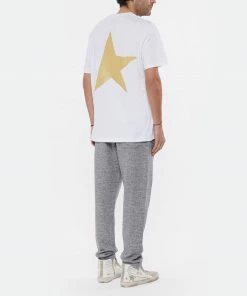 GOLDEN GOOSE Tee-shirt Homme Big Star Coton Blanc Doré 12 GOLDEN GOOSE Tee-shirt Homme Big Star Coton Blanc Doré -Boutique MAJESTIC FILATURES unnamed file 3426