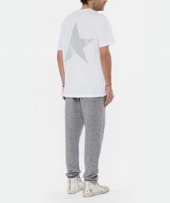 GOLDEN GOOSE Tee-shirt Homme Big Star Coton Blanc Argenté 12 GOLDEN GOOSE Tee-shirt Homme Big Star Coton Blanc Argenté -Boutique MAJESTIC FILATURES unnamed file 3432