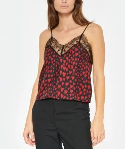 AMI PARIS Top Soie Cœurs Noir Rouge 9 AMI PARIS Top Soie Cœurs Noir Rouge -Boutique MAJESTIC FILATURES unnamed file 3436