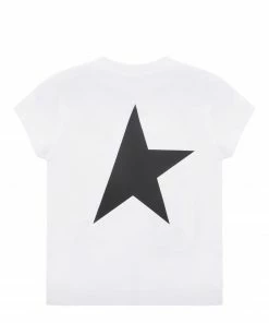 Alternative view of GOLDEN GOOSE Tee-shirt Star Garçon Coton Blanc Optique Noir