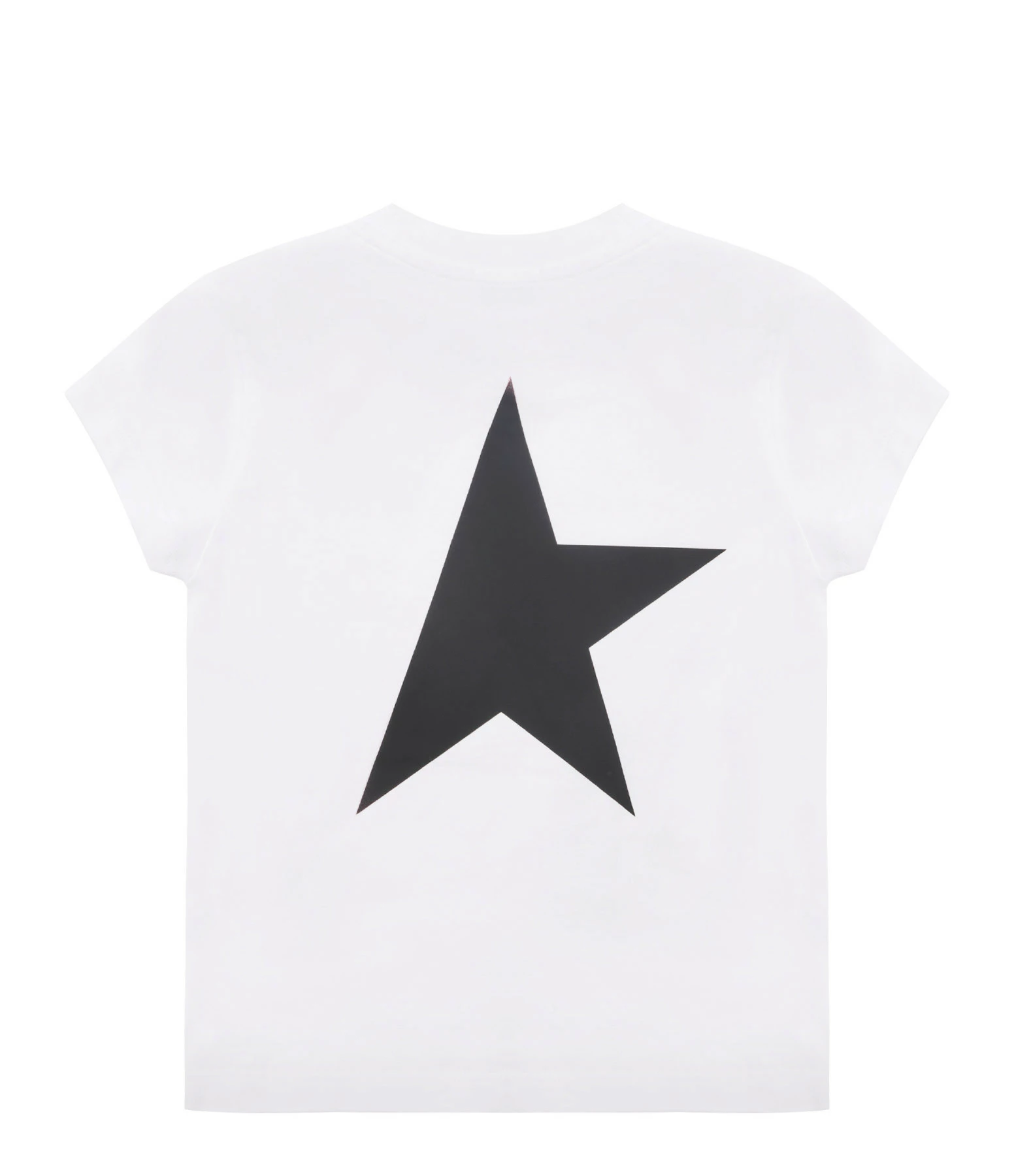 GOLDEN GOOSE Tee-shirt Star Garçon Coton Blanc Optique Noir 4 GOLDEN GOOSE Tee-shirt Star Garçon Coton Blanc Optique Noir – Image 2