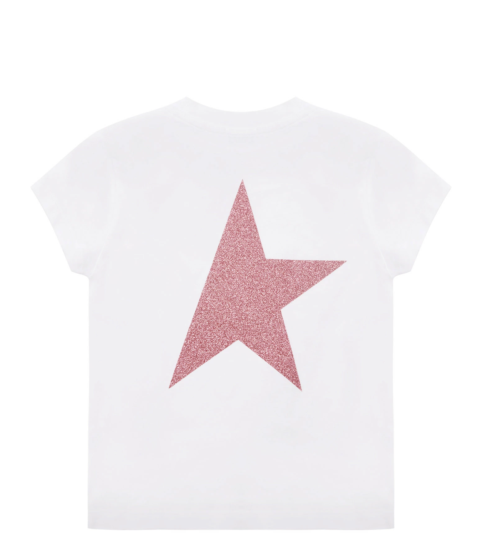 GOLDEN GOOSE Tee-shirt Star Fille Coton Blanc Rose 4 GOLDEN GOOSE Tee-shirt Star Fille Coton Blanc Rose – Image 2