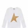 GOLDEN GOOSE Tee-shirt Enfant Star Manches Longues Coton Blanc Doré 1 GOLDEN GOOSE Tee-shirt Enfant Star Manches Longues Coton Blanc Doré -Boutique MAJESTIC FILATURES unnamed file 3450