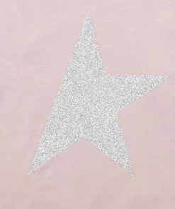 Alternative view of GOLDEN GOOSE Tee-shirt Enfant Star Manches Longues Coton Rose Argenté