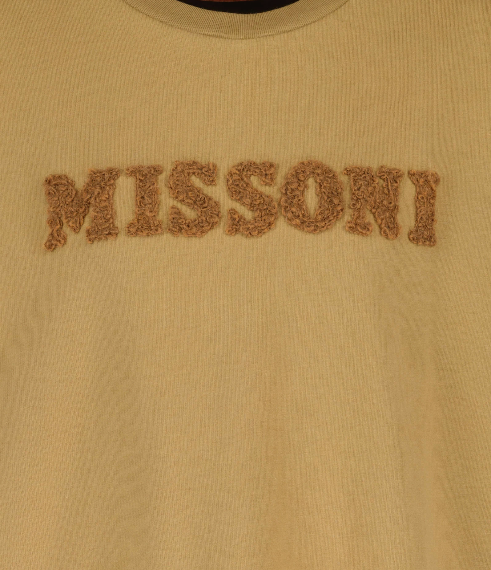 MISSONI Tee-shirt Logo Coton Beige 4 MISSONI Tee-shirt Logo Coton Beige – Image 2