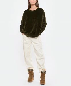 MAJESTIC FILATURES Pull Coton Olive -Boutique MAJESTIC FILATURES unnamed file 346