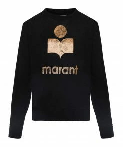 ISABEL MARANT ÉTOILE Tee-shirt Klowia Lin Noir Mordoré
