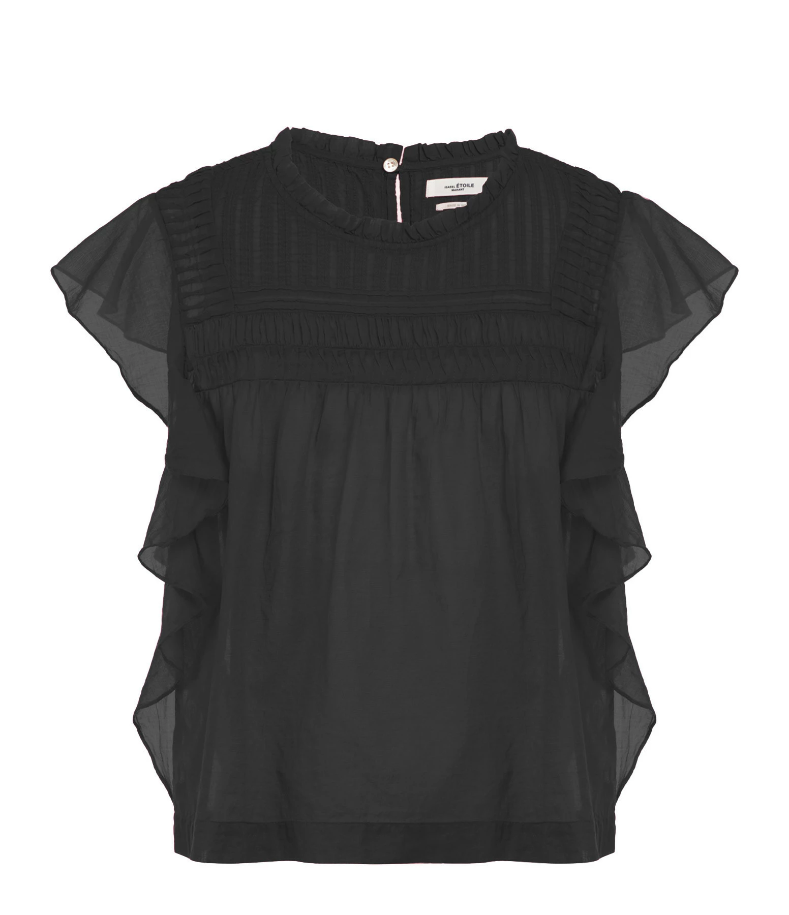 ISABEL MARANT ÉTOILE Top Layona Coton Organique Noir 3 ISABEL MARANT ÉTOILE Top Layona Coton Organique Noir