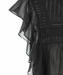 Alternative view of ISABEL MARANT ÉTOILE Top Layona Coton Organique Noir