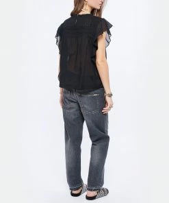 ISABEL MARANT ÉTOILE Top Layona Coton Organique Noir 11 ISABEL MARANT ÉTOILE Top Layona Coton Organique Noir -Boutique MAJESTIC FILATURES unnamed file 3468