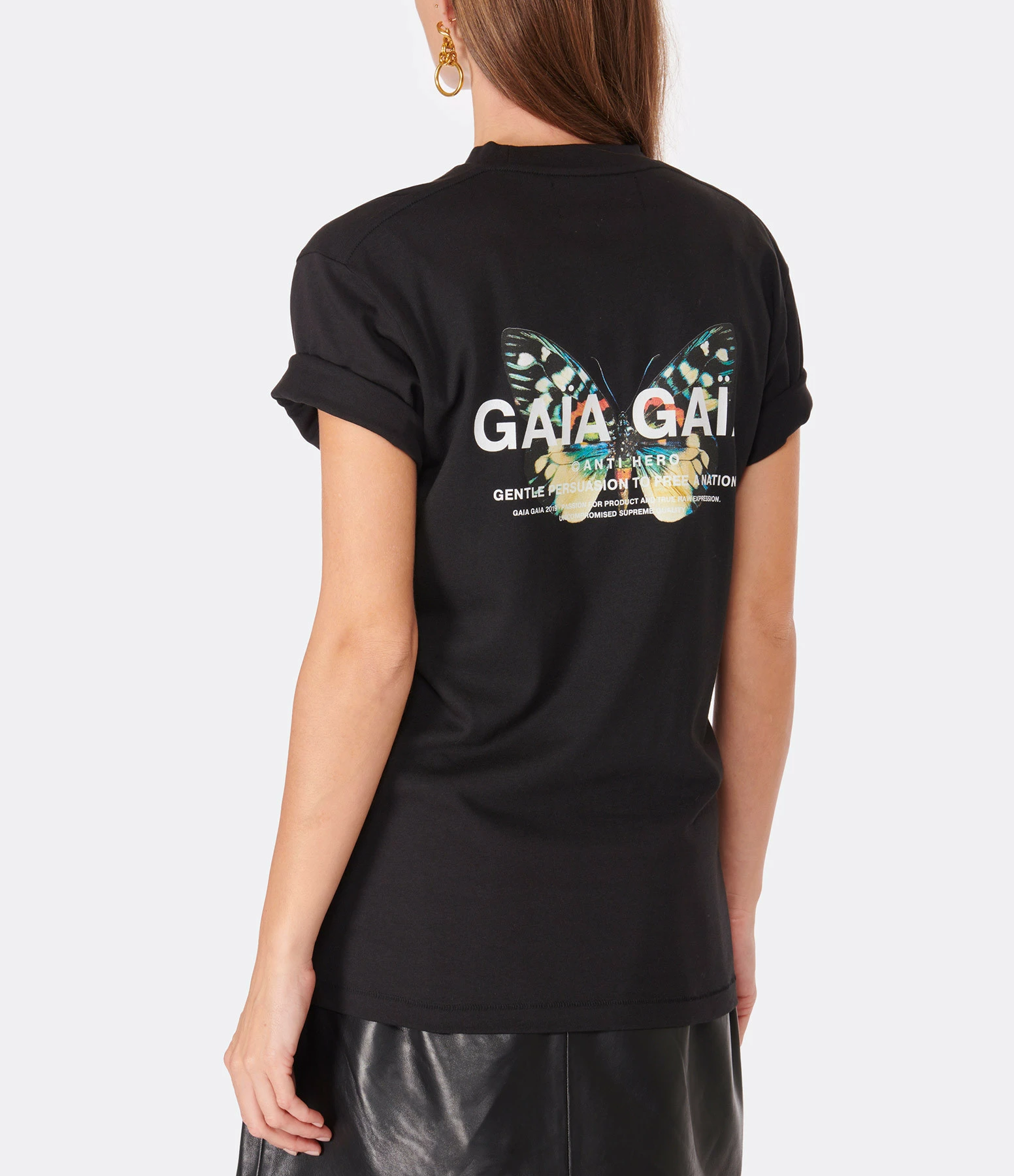 GAÏA GAÏA Tee-shirt Styx Loose Fit Coton Noir 5 GAÏA GAÏA Tee-shirt Styx Loose Fit Coton Noir – Image 3