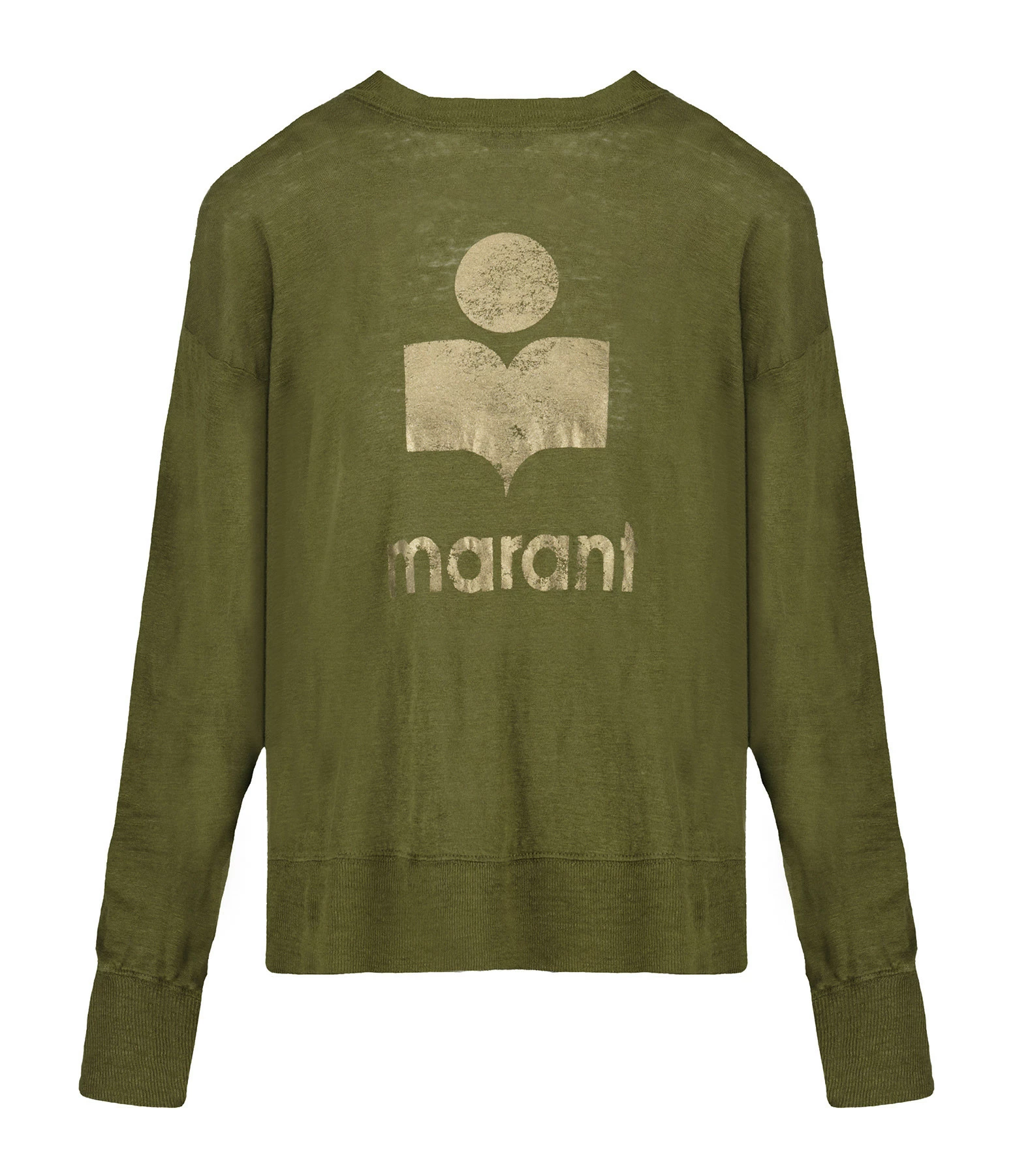 ISABEL MARANT ÉTOILE Tee-shirt Klowia Lin Kaki Doré 3 ISABEL MARANT ÉTOILE Tee-shirt Klowia Lin Kaki Doré