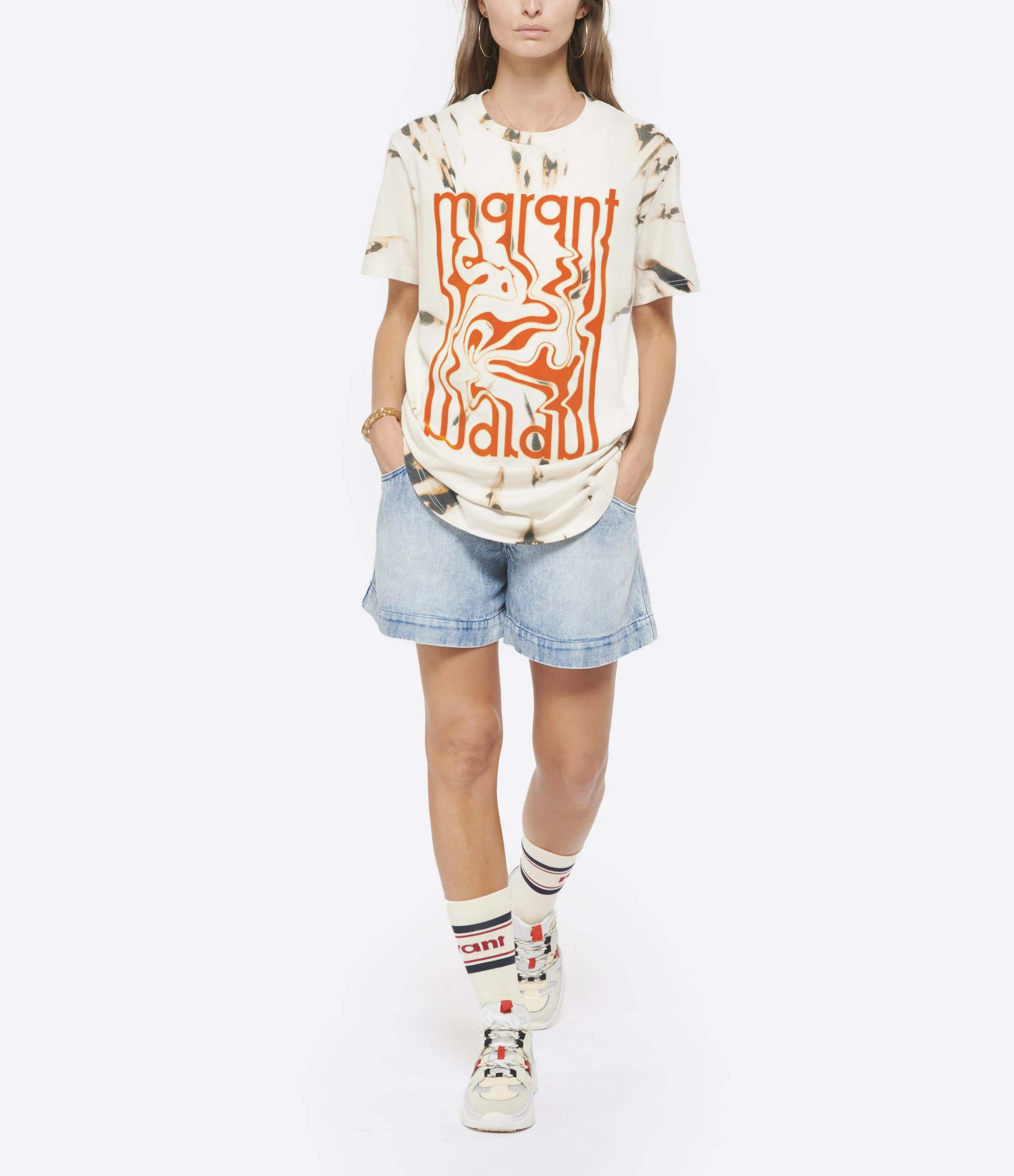 ISABEL MARANT ÉTOILE Tee-shirt Edwige Coton Écru 6 ISABEL MARANT ÉTOILE Tee-shirt Edwige Coton Écru – Image 4