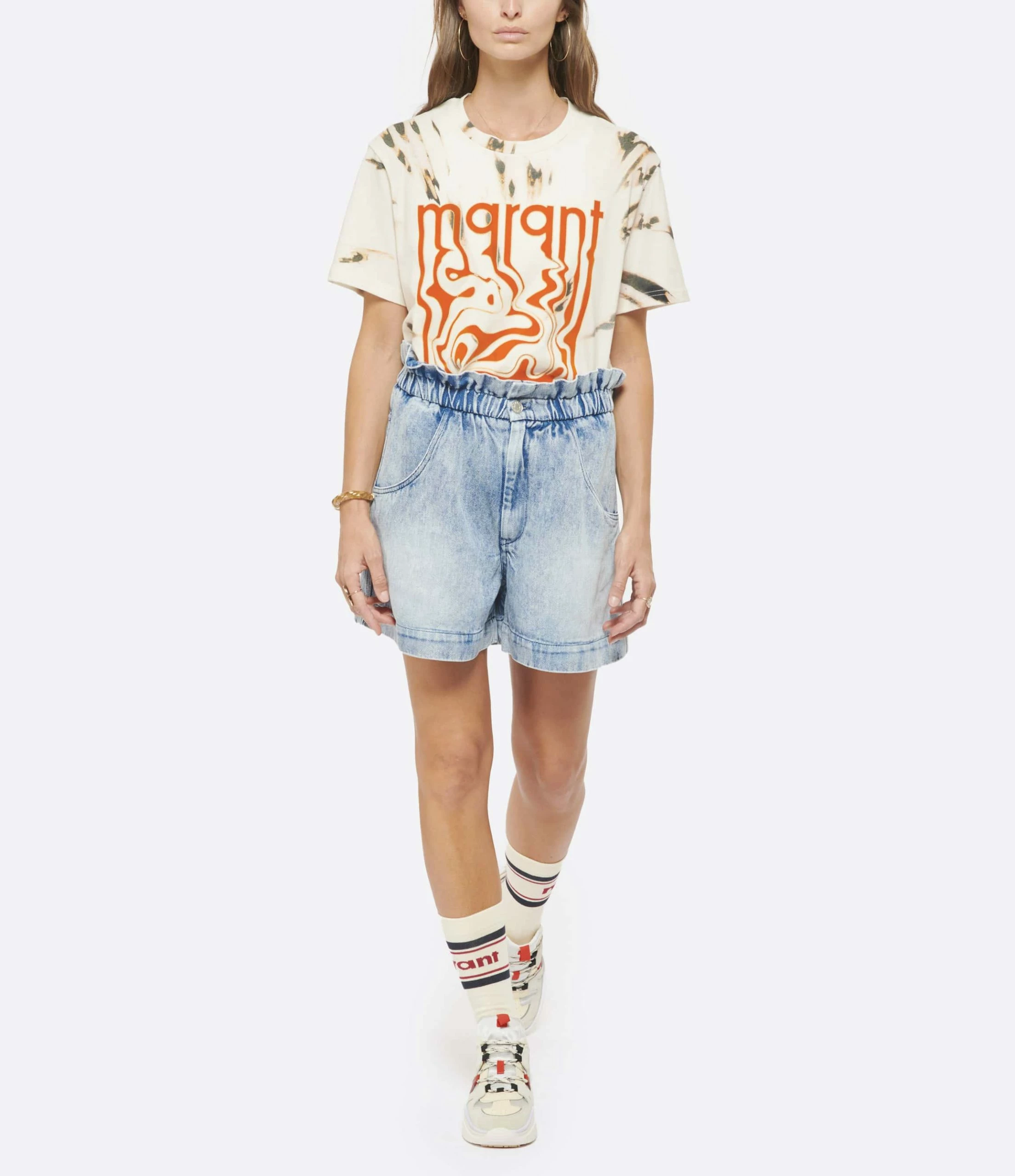ISABEL MARANT ÉTOILE Tee-shirt Edwige Coton Écru 7 ISABEL MARANT ÉTOILE Tee-shirt Edwige Coton Écru – Image 5