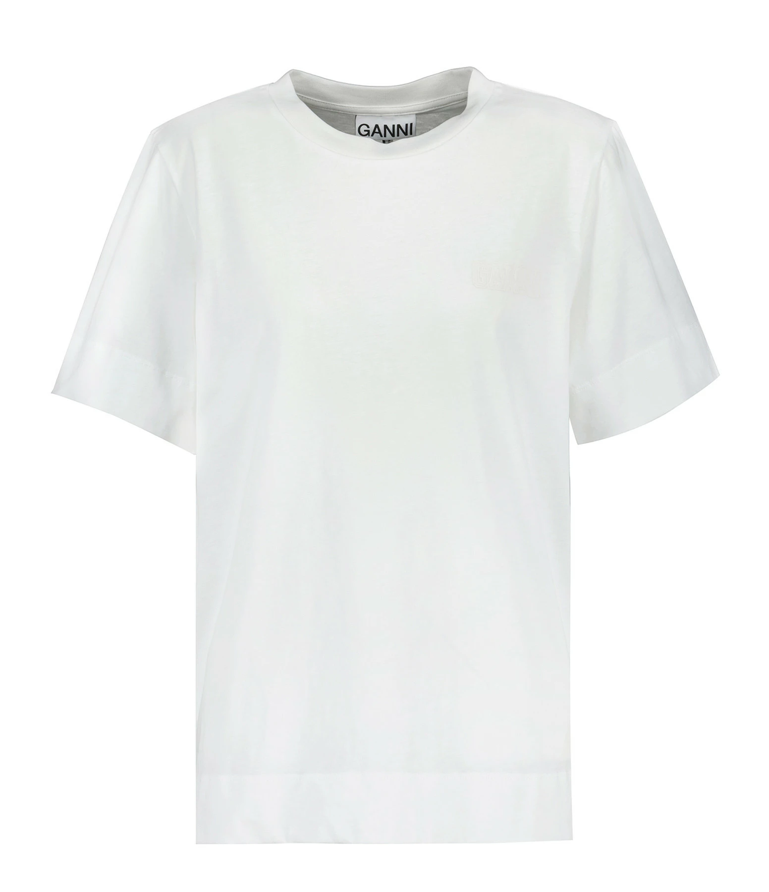GANNI Tee-shirt Software Jersey Blanc 3 GANNI Tee-shirt Software Jersey Blanc