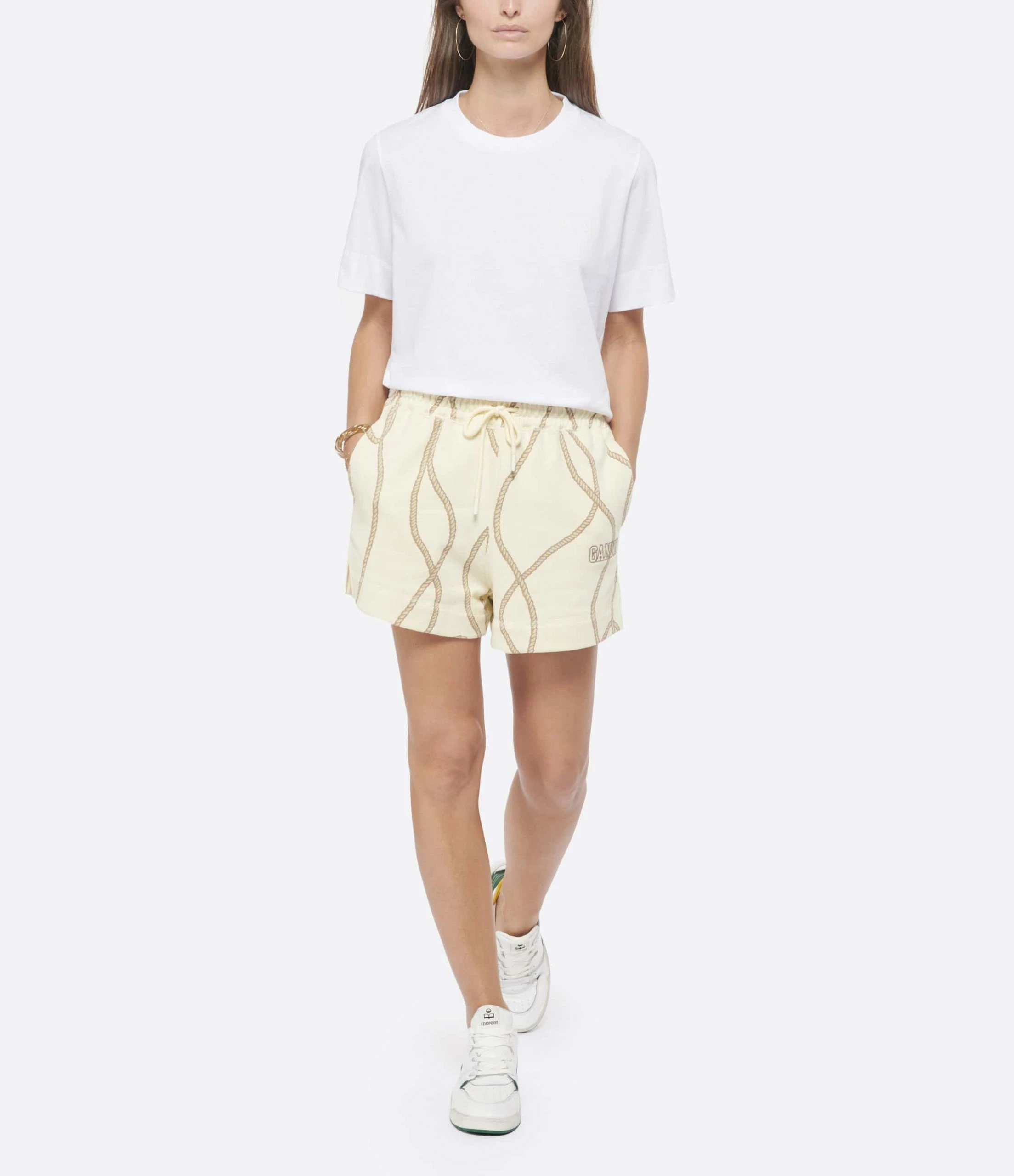 GANNI Tee-shirt Software Jersey Blanc 6 GANNI Tee-shirt Software Jersey Blanc – Image 4