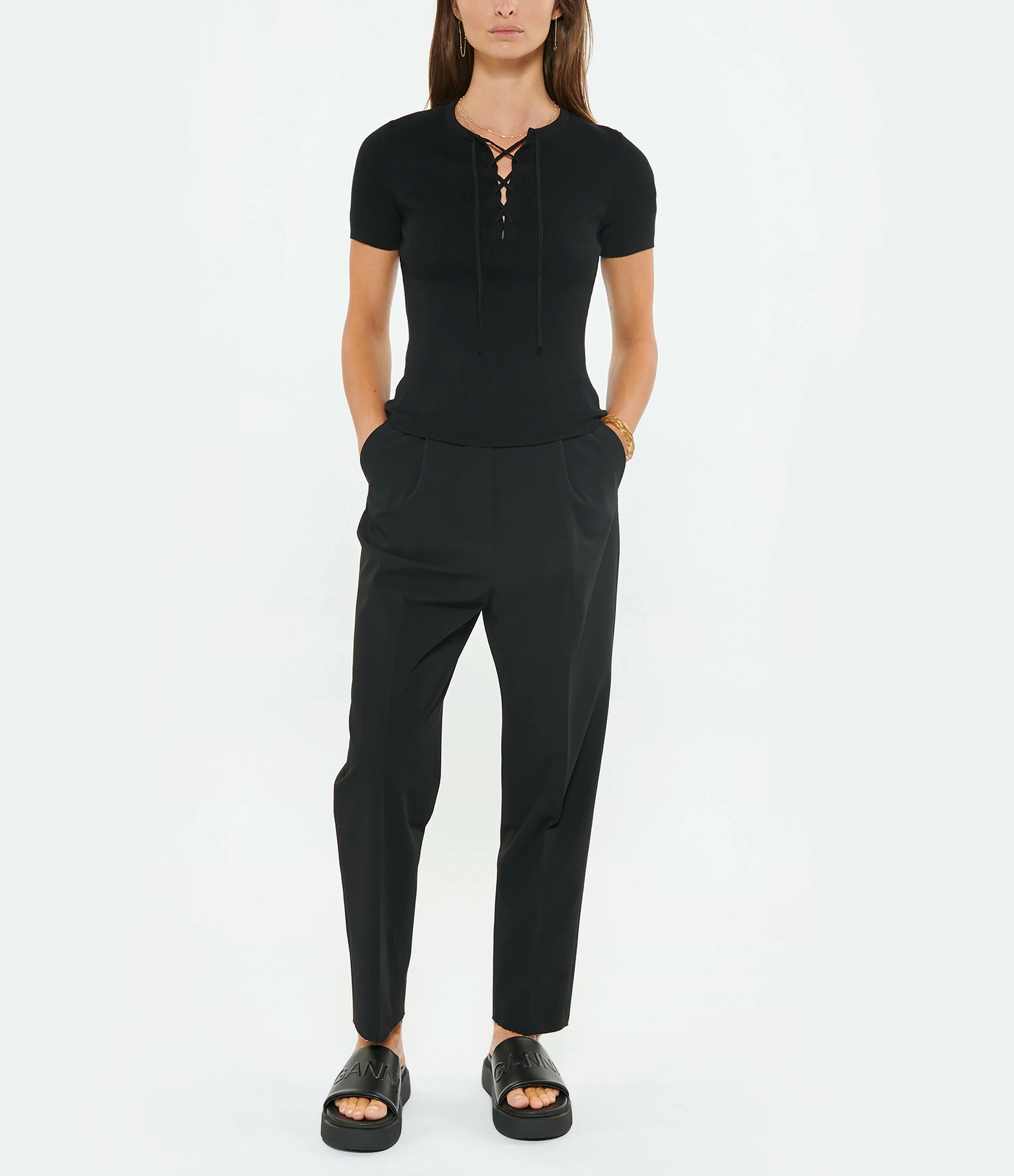 NILI LOTAN Tee-shirt Wells Noir 6 NILI LOTAN Tee-shirt Wells Noir – Image 4