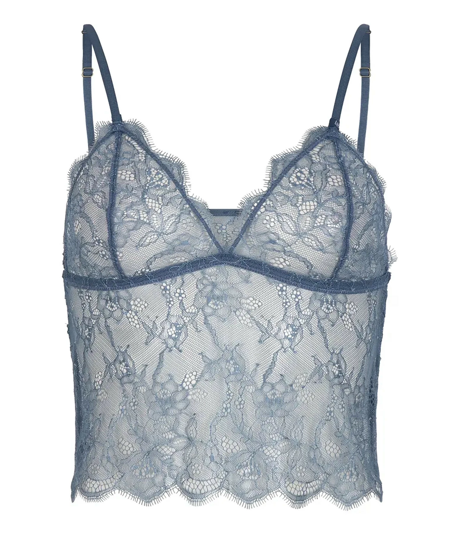 LOVE STORIES Caraco Dawn Long Dentelle Bleu Foncé 3 LOVE STORIES Caraco Dawn Long Dentelle Bleu Foncé