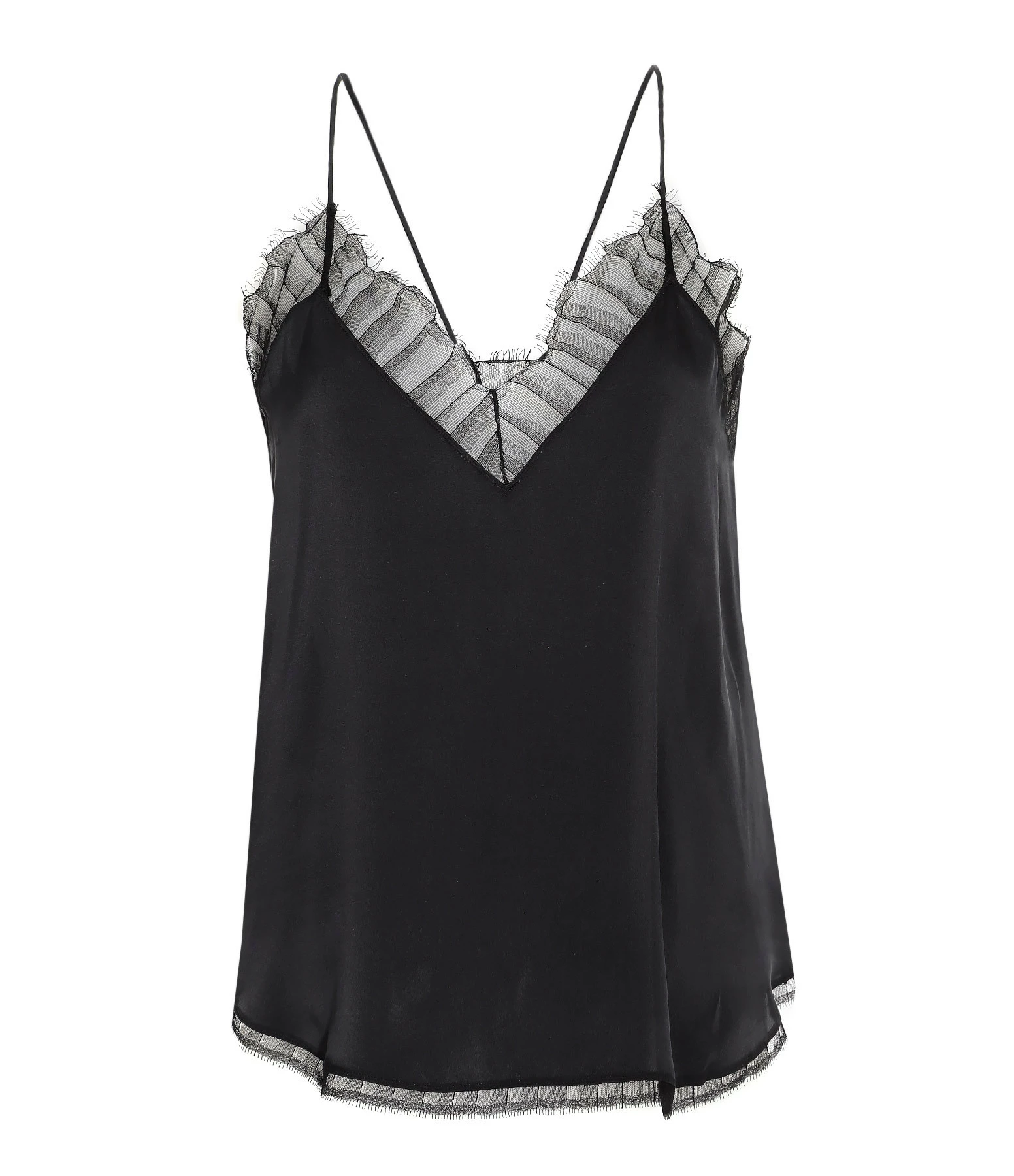 IRO Top Berwyn Dentelle Soie Noir 3 IRO Top Berwyn Dentelle Soie Noir